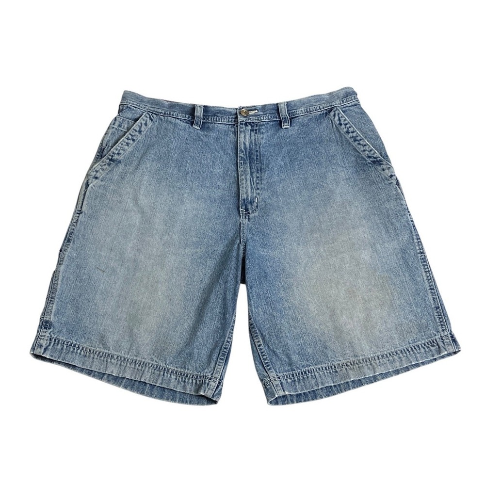 Y2K Consensus Carpenter Shorts Mens 36 Baggy Denim Jorts Skater Grunge Workwear